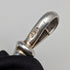 Circa 1910 British Antique Sterling Silver Albert Chain 44g Claw & Bowl Fob